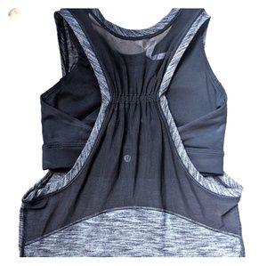 Lululemon size 6 gray sports bra tank top